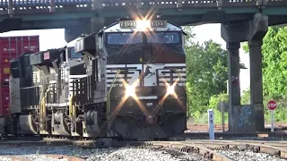 NS ES44AC 8123 w/ Nice K5H Leads NS 22N on 4/25/20 (Short Clip)