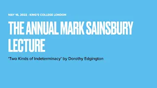 Annual Mark Sainsbury Lecture   SD 480p