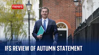 Institute for Fiscal Studies news conference on chancellor's autumn statement