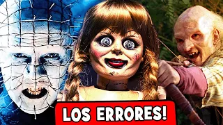 23 ERRORES en PELÍCULAS DE TERROR que no notaste 😲