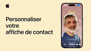 Personnaliser votre affiche de contact sur votre iPhone | Assistance Apple