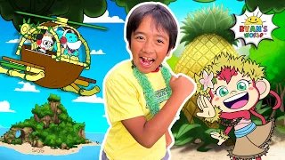 Ryan's World Island Adventure Animation with friends!