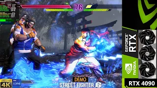 Street Fighter 6 Demo Highest Settings 4K | RTX 4090 | i9 13900K 6GHz