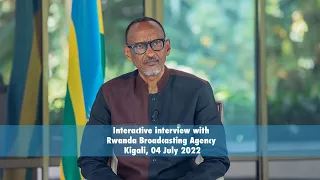 Interactive interview with Rwanda Broadcasting Agency | Kigali, 04 July 2022.