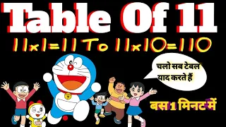 Table of 11,Learn Multiplication Table of Eleven 11x1=11 | Multiplication| MathsTables |11 Ka Pahada