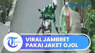 Detik-detik Pria Pakai Jaket Ojol Jambret Tas Wanita Tua di Jakarta Barat, Korban Tampak Histeris