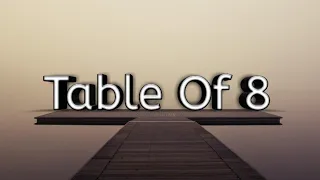 Table of 8, Multiplication for kid's,8ka Pahada, Baccho ko table kaise learn kraye, Math Table