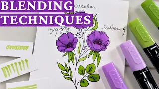 3 Basic Blending Techniques With Alcohol Markers