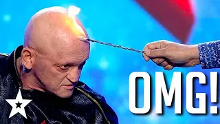 SHOCKING AUDITION... Literally! Man Conjure FIRE & ELECTRIC! | Got Talent Global