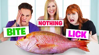 EXTREME Lick, Bite or Nothing Food Challenge!