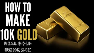 How to Make 10K Gold (Real Gold using 24K Gold Casting Grain) Guide for bench Jewelers