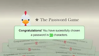 How The Password Game was beaten in 59 characters