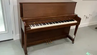 Baldwin upright 1995 in our son Evan's store "Roberts Pianos Houston" Texas, near Hobby Airport.