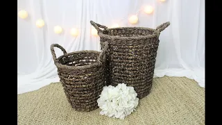 Seagrass Baskets - Water hyacinth Baskets