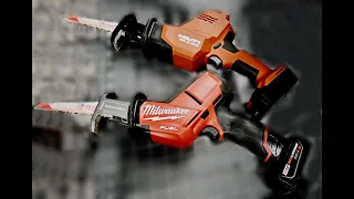 Milwaukee M12 против HILTI 12v.  Сравнительный тест аккумуляторных сабельных ножовок.