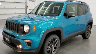 BIKINI METALLIC 2021 JEEP RENEGADE LATITUDE 80TH ANNIVERSARY WALK AROUND REVIEW 21J180 SOLD!