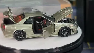 FirstLook PGM 1.64 Nissan GT-R (R34) Z-Tune, Jade Green with Engine