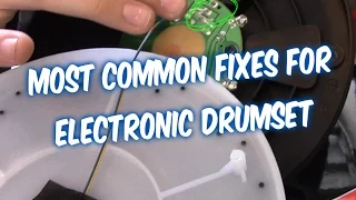 How to fix electronic drums set drum pad triggers and pedal on Alesis drumset service guide