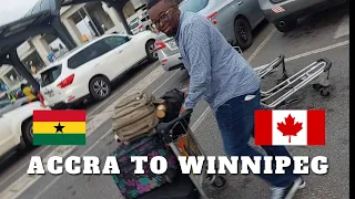 TRAVEL VLOG | MOVING FROM GHANA TO CANADA! (Accra to Minneapolis) - Part 1