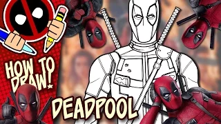How to Draw DEADPOOL (Deadpool [2016] Movie) | Easy Step-by-Step Drawing Tutorial