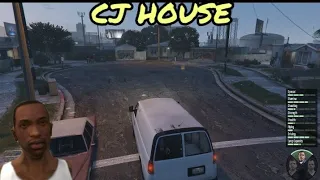 CJ HOME IN GTA V [NO MOD] FULL MISSION [CJ HOME LOCATION] CJ ALIVE?