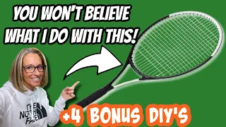 YOU WON’T BELIEVE WHAT I DO WITH A TENNIS RACKET | +4 BONUS DIY's