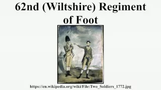 62nd (Wiltshire) Regiment of Foot