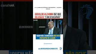 Geraldo Alckmin diz que Bolsonaro “é um desocupado”