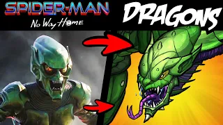 What if SPIDER-MAN NO WAY HOME Villains Were DRAGONS?! (Lore & Speedpaint)