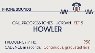 Howler /Off-the-hook tone (Jordan). Call-progress tones. Phone sounds. Sound effects. SFX