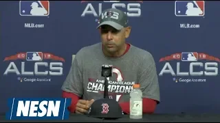 Alex Cora ALCS Press Conference After Clinching World Series Birth