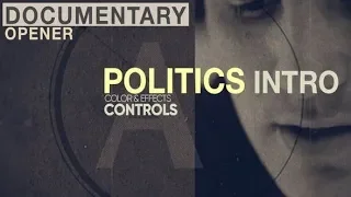 Documentary Opener / Politics News Intro ★ After Effects Template ★ AE Templates