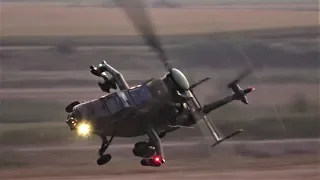 Aggressive Spanish Army Tiger display at sunset - Festa al Cel 2019