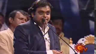 harrish jayaraj speaks about  A R Rahman @ ARR honored by cine musicians union