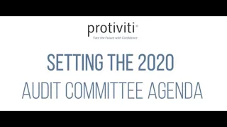 Setting the 2020 Audit Committee Agenda