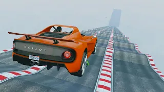 MEGA RAMPA 460.000% IMPOSIBLE! NIVEL LLUVIA EXTREMA!! - GTA V ONLINE