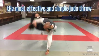 No Gi judo throw “Osoto gari” explained.