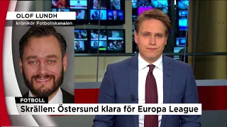 Skrällen: Östersund klara för Europa League - Nyheterna (TV4)