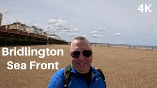 BRIDLINGTON Sea Front - A walking tour in 4k - April 2024