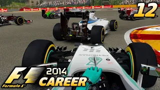 PACE TO WIN. LATE RACE HAMILTON HUNT - F1 2014 Career Mode: Part 12