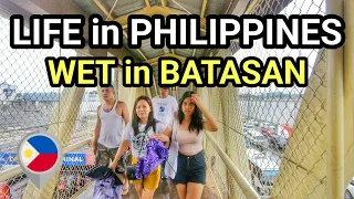 RUSH HOUR EXPERIENCE in BATASAN HILLS | WALKING WET in COMMONWEALTH AVENUE Philippines [4K] 🇵🇭