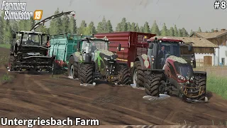 Real Hard Condition of Silage Harvesting, Feeding Cows & Chicken│Untergriesbach│FS 19│Timelapse#8