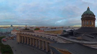 Аэросъемка в 360 VR Невский Казанский Зингера в Санкт-Петербурге