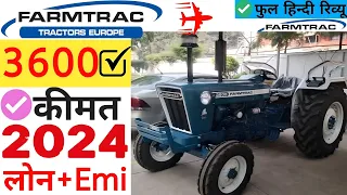 Farmtrac 3600 tractor new model 2024 | Low downpayment Price | On road price specification,Emi Price