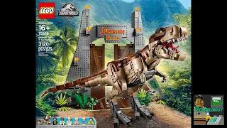 LEGO Jurassic World 75936 Jurassic Park T. rex Rampage - Speed Build plus Light Kit