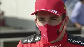 Charles Leclerc Post Race interview (audio) F1 2020 70th Anniversary Gp