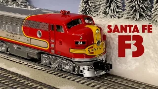 NEW Santa Fe F3 Warbonnet | Model Train Unboxing and Review with @TheBigCrabCake