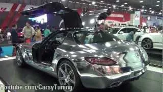Chrome Mercedes Benz SLS AMG - Salon del Automovil de Santiago Chile 2012