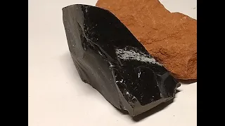 Achondrite - (Dub) - (GrUTeNite) - Glossy Fusion Liquid Melt Crust, (Coating A Lunar Mineral Stone)