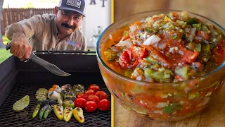 How to Make a SALSA MACHETEADA (Easy & Delicious Grilled Salsa Recipe)